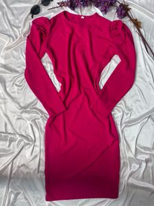 Chic Pink Bodycon Dress