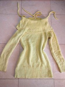 Yellow korean Off-Shoulder Top/dress ⭐🌼🐱🐣🐠🐝🧈