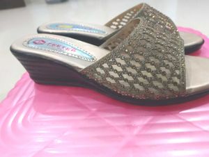 Elegant Beaded Heel Slides