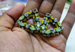 Sparkling Triangle Earrings