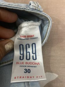 Light Wash Straight Leg Jeans