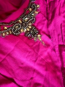 Rose Colour Beautiful Festive Dress💓