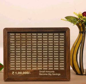 Wooden Money Piggy Bank for Kids