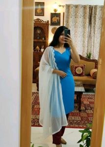 Teal Blue Kurti