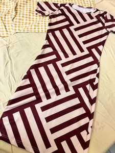 Geometric Print Midi Dress