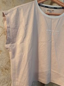 Kenneth Cole Pink Crop Tee, Bust- 34/32