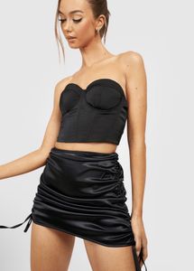Satin Mini Skirt