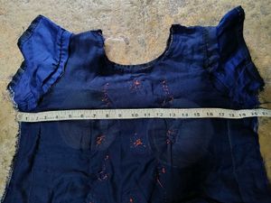 Elegant Navy Blue Ethnic Gown