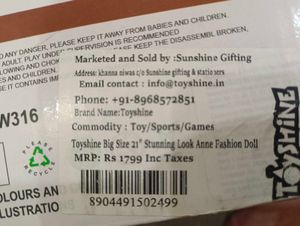 it&#39;s new Anne doll 21inch.