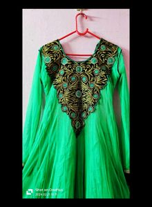 Flared Anarkali Dress 💚