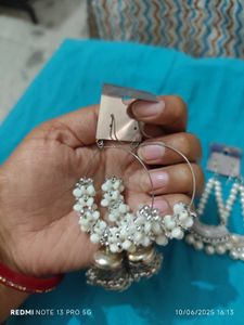 Earrings - Jhumkas and Pearl Drops