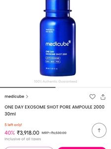 Medicube Exosome Shot 2000