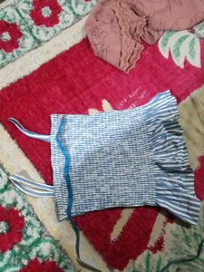 Striped Blue and White Top