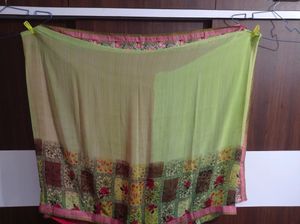 Red With Green Combination Saree
