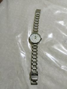 Ladies Silver Chain Watch