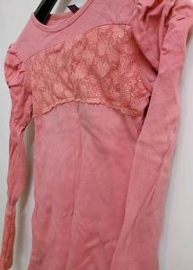 Cute Pink Long Sleeve Top