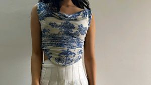 Blue Off Shoulder Top