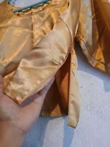 Gold Shimmer Blouse - Size L/XL
