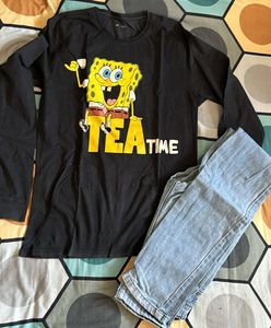 🔥 Set Of Jeans And Tshirt For Men