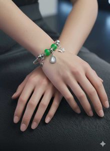 ✨ Green Butterfly Charm Bracelet ✨