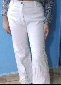 White Straight Jeans Women