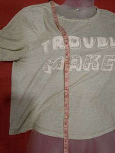 ONLY Brand Trouble Maker Crop TOP