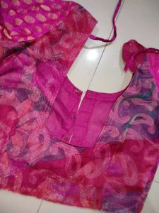 Pink Sari Blouse