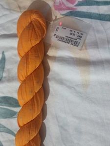 Bright Orange Dupatta with Tassels - New!