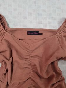 Ruched Puff Sleeve Top