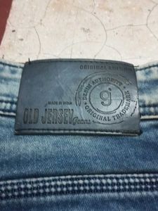 Men&#39;s Navy Blue Faded Slim Fit Denim Jeans