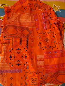 orange long shirt