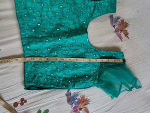 Green Embellished Blouse