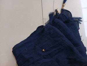 Navy Blue Duptta