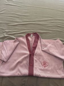 Pink Striped Button-Up Shirt women/men