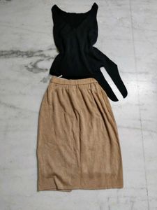 Beige Skirt