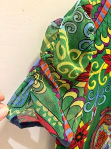 Beautiful Boho Floral Print EmbellishmedTop
