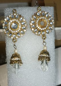 Kundan Earring One Dimond Missing