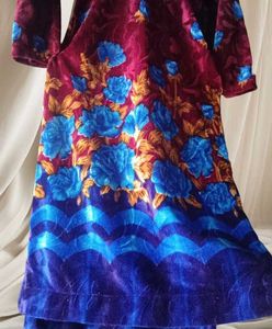 velvet kurta