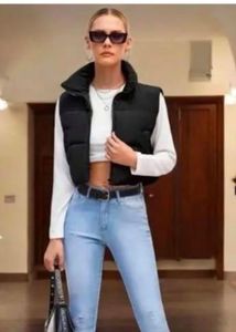 Chic Black Puffer Vest