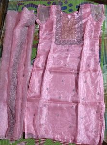 Pink Organza Salwar Kameez