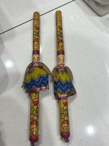 Handcrafted Indian Dolls Raja Rani Couple Dandiya