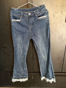 Blue Bootcut Jeans