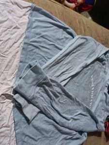 Blue Long Sleeve Top