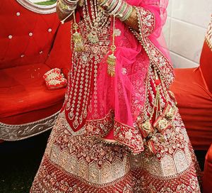 Lehenga Beautiful Colour  heavvy dupatta