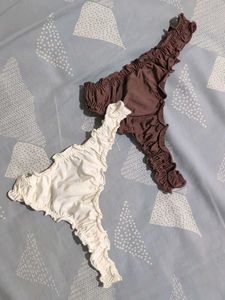H&M Thong Brief - Low Waist - Pack Of 2 - Size XS