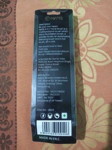 Mars Travel Friendly 4 In 1  Makeup Brush