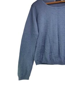 Cute Blue Knit Sweater