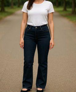 Dark Wash Flare Leg Jeans