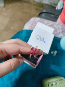 GIVA Carnation Rose Gold Ring