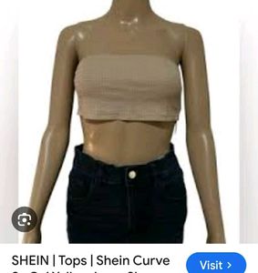SHEIN Beige Tube Top